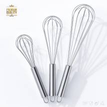VIMACO ®   Ballon-Schneebesen, Edelstahl 304, 18/8-Drahtschläger, 20,3 cm, 25,4 cm, 30,5 cm, Küchen-Kochwerkzeug, ohne Klebügel für Ei
