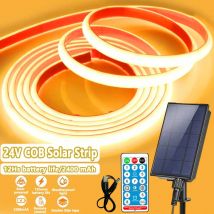 Strisce solari COB Luce DC 24V Luci impermeabili 1-5M 320LED Densità Illuminazione lineare per la decorazione del giardino Caldo/Bianco