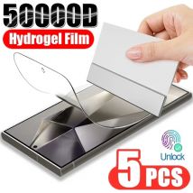 5 sztuk folii hydrożelowej do Samsung S24 S22 S21 S23 S25 Ultra S20 FE S8 S9 S10 Plus Ochrona ekranu do Galaxy Note 20Ultra 10 Plus