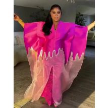 Fashion africa clothing Boubou Women's Dress Luxurious African Fabric with Embroidery Decoration Women's Clothing