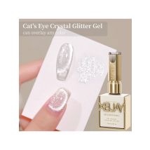 15 ml uniwersalnego srebrnego żelu do paznokci Cat Eye. Błyszczący, magnetyczny. Potrzebuje lampy UV/LED. Do majsterkowania w domu i salonie