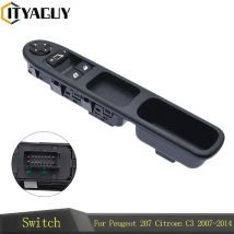 6554QC Auto Elektrische Fensterheber Control Schalter Für Peugeot 207 Citroen C3 Picasso 2007-2014 Regler Hebe Taste 6554.QC