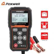 Foxwell BT705 12/24V Tester di carico della batteria per auto per camion Sistema di ricarica100-2000 Tester batteria CCA Ricarica di avviamento per camion pesanti