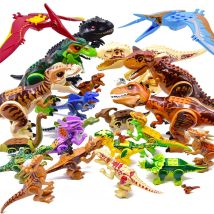Jurassic 2-Bausteine, Welt-Dinosaurier-Figuren, Ziegelsteine, zusammenbauen, Kinderspielzeug, Tyrannosaurus Rex, Indominus Rex I-Rex