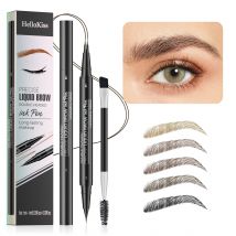 Two-Pronged Eyebrow Pencil Waterproof Sweatproof Non-smudging Multifunctional Natural Eyebrow Pencil Makeup Cosmetics