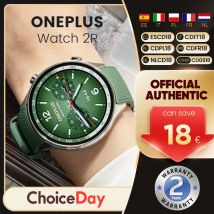 OnePlus Watch 2R Smartwatch Pantalla AMOLED de 1,43'' Snapdragon W5 Gen 1+ ​ BES2700 100H de duración de la batería WiFi Wear OS por Google GPS 2024