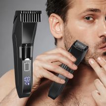Il regolabarba da uomo The Beard - Tagliacapelli cordless regolabile a 20 lunghezze per il viso e il corpo