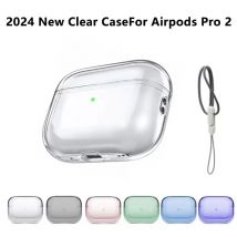 Przezroczyste etui ochronne na słuchawki Airpods Pro 2, miękki futerał z TPU, odporny na wstrząsy, zaprojektowany dla słuchawek Airpods Pro2.