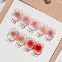 MIANEL 10ML 1-9pcs Autumn Pure Desire Blush Jelly Gel Nail Polish 2025 New Ice Clear Nude Clear Nail Polish Pink Nails