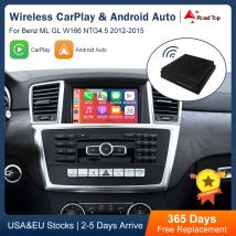 Decodificador Carplay inalámbrico Plug & Play para Mercedes Benz ML GL W166 NTG4.5 sistema 2012-2015 año Android Auto