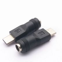 DC Power Adapter Converter Type-C USB Male to 5.5x2.1mm Female Jack Connector for Laptop Notebook Computer PC