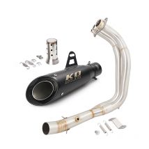 Für Yamaha YZF-R7 2021-2025 MT-07 FZ07 2014-2024 Tracer 7 2016-2024 Motorrad Komplettes Auspuffanlage 51 mm Schalldämpfer-Krümmerrohr