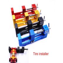 Aluminum Alloy 4WD Tire Installer Large/Small Bearing Top Rail Tyre Wheel Mounting Device Tool for RC Tamiya Mini 4WD Racing Car