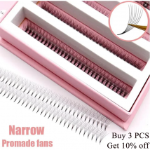 Schmale 1000 Fächer Falsche Wimpern Koreanische Schönheit Make-up-Tools Ultra Speed Lash Cluster 5D 6D 8D Natürliche dünne Basis Wimpern Bücher