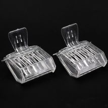 2 Pcs Bee Queen Catcher incolore trasparente Clip di plastica gabbia attrezzatura per apicoltura strumento apicoltore fornire sala di isolamento