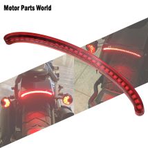 Fanale posteriore per moto LED Parafango Indicatori di direzione Freno Fanale posteriore ABS per Harley Softail Fat Bob FXFBS 114 FXFB 107 2018-Up Rosso