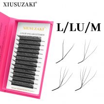 XIUSUZAKI L/LU/M Curl YY 3D 4D 5D W Estensioni delle ciglia Morbide naturali W Estensioni delle ciglia Premade Ventole di volume Negozio di ciglia finte