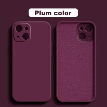 Custodia originale in silicone con bordo dritto per iPhone 11 12 13 14 15 Pro XS Max XR X 8 7 Custodia antiurto Funda