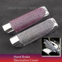 Handbrake Grips Universal Crystal Car Handbrake Covers Anti-slip Auto Gear Shift Collars Diamond Bling Accessories Interior