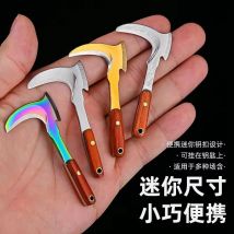 Schlüsselanhänger, kleines Gemüsemesser, Mini-Sichel, Geschenk-Liefermesser, tragbares Schlüsselmesser, nicht klappbares Messer, Anhänger-Zubehör