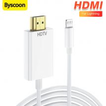 1080p HDTV-Kabel TV Digital AV Adapter für iPhone zu HDMI-kompatiblen Kabeln für iPhone 8 7 8Plusx xr xs 11 für iPad Mini Air Pro