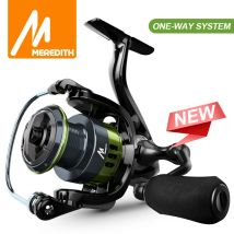 Carrete de pesca giratorio con rodamiento de acero inoxidable serie MEREDITH Sagitario, arrastre de arandela máxima de 8KG para pesca en el mar, pesca de carpa