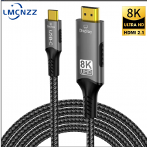 Adattatore cavo da USB C a HDMI 2.1 8K 4K Cavo da USB tipo C a HDMI da 8K 60Hz Thunderbolt 3 compatibile con MacBook Pro IPadpro Laptop