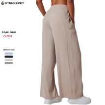 Ctenkevet mit zwei Seiten taschen laufen Sport jogger Frauen schnell trocknen sportliche Yoga Leggings Fitness Jogging hose Trainings hose