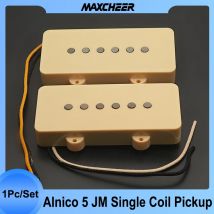 Alnico 5 Vintage Single Coil Jazz-Master Pickups JM Pickup 6-saitiger elektrischer Gutiar Pickup N-8.1K B-8.8K Schwarz