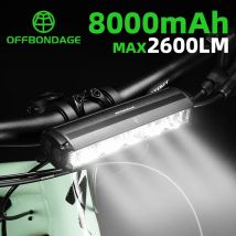Światło rowerowe OFFBONDAGE przednie światło rowerowe tarkawodoodpornal akcesoria do Lamp kolarstwo szosowe USB do ładowania MTB