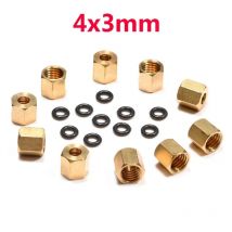 20 Stück Kupfermutter O-Ring-Schraube 3 * 2 mm und 4 * 3 mm für Epson XP600 TX800 UV-Dämpfer 1390 DX7 DX4 DX5 Tintenrohr