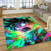 27 Style My Hero Cartoon Academia Deku Bakugou Anime Area Tappeto Tappeti per soggiorno Camera da letto Divano Zerbino, Tappetino antiscivolo