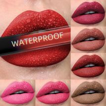 19 Farben matt Samt Lip gloss wasserdicht flüssiger Lippenstift nackt schwarze Lippen Tönung Make-up Lippen glasur Kosmetik rote Lippen fleck Schönheit