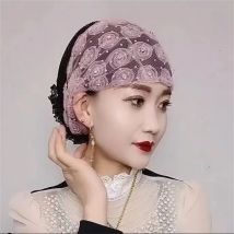 Schöne Diamanten Blume frauen Spitze Turban Hut Atmungsaktive Mesh Sommer Muslimischen Kopfbedeckung Hut Weibliche Täglichen Beanie Haar Wraps