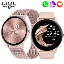 2025 Bluetooth Anruf Smart Uhr Frauen Benutzerdefinierte Zifferblatt Stahl Uhren Männer Sport Fitness Tracker Herzfrequenz Smartwatch Für Android iOS
