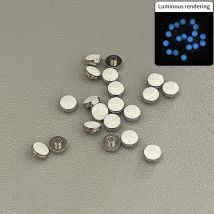 Perline bianche Blu Verde Luminoso Pip Orologio Lunetta Inserto 12 Ore Lume Pearl Dot Mod Parti di ricambio Accessori di ricambio