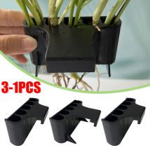 1-3 pezzi di supporto per piante d'acquario cestino per la coltivazione di piante con gancio integrato Decor Rack Fish Tank scaffale per acquario dal vivo in vaso