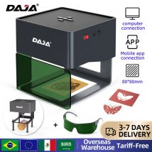 DAJA DJ6 Mini tragbarer Lasergravierer Diy Bluetooth-Maschine bemalte Erkennungsmarke Papier Leder Holz Kunststoff Logo CNC-Maschine
