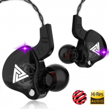 QKZ-Auriculares AK6 Con Cable HiFi, Audífonos Deportivos Con Reducción De Ruido Estéreo De Graves, Audífonos Para Música Con Micrófono