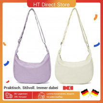 Miss Lulu Set da 2 pezzi: grande capacità e tracolla regolabile - Borsa a tracolla a mezzaluna da DONNA casual