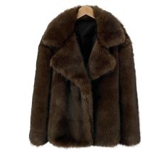 Mid-Iendth Women's Fur Coat Winter Fur Coats Woman Faux Fur Jacket Coat Long Sleeve Thick Warm Outwear Fluffy Coat For Women