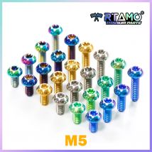 RTAMO Gr5 Titanschrauben M5x10/12/14/16/18/20/25 Motorrad-Modifikation Bremsscheibenschrauben Fahrradteile (1 Stück)