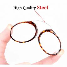 Clip Nase Mini Lesebrille Männer Frauen Leser Brille Korrektionsbrille ohne Koteletten Pince-nez 1.0 1.5 2.0