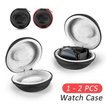 Uhren-Reiseetui, tragbare Aufbewahrungsbox, einzelne Uhr, stoßfest, für Armbanduhren, Smartwatches, für Apple iWATCH 1–2 Stück