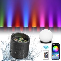 U'King 6x18W RGBW + UV 6IN1 LED Par Light DMX512 APP Controllo Luce ad alta luminosità 8800mAh Batteria ricaricabile Stage Par Light