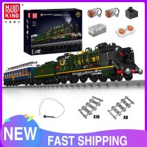 Mould King-tren técnico 12025, bloque de construcción Orient Express, ferrocarril francés, SNCF 231, locomotora de vapor, regalo de Navidad para niños