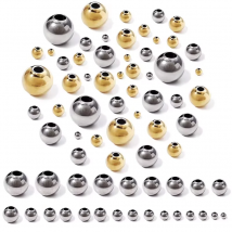 High Quality Stainless Steel Beads for Jewelry Making Loose Spacer Beads DIY Bracelet Necklace Bulk Supplies Wholesale