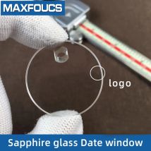 Saphirglas für DATEJUST mit Datumsfenster mit Logo, kratzfestes Glas 30,4 x 29,5 x 1,8
