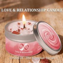 Candele profumate Legge dell'attrazione da 3 once Manifesta dell'amore Impianto energetico Decorazione natalizia per la casa Portacandele Regalo