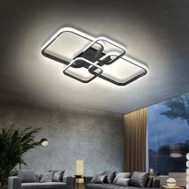 Nordic LED Decke Lampe Platz Aluminium Schwarz Weiß Wohnkultur Für Wohnzimmer Schlafzimmer Restaurant Innen Beleuchtung Leuchten